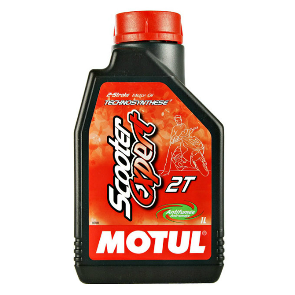 Моторное масло для двухтактных двигателей Motul Scooter Expert 2Т полусинтетическое (1л)